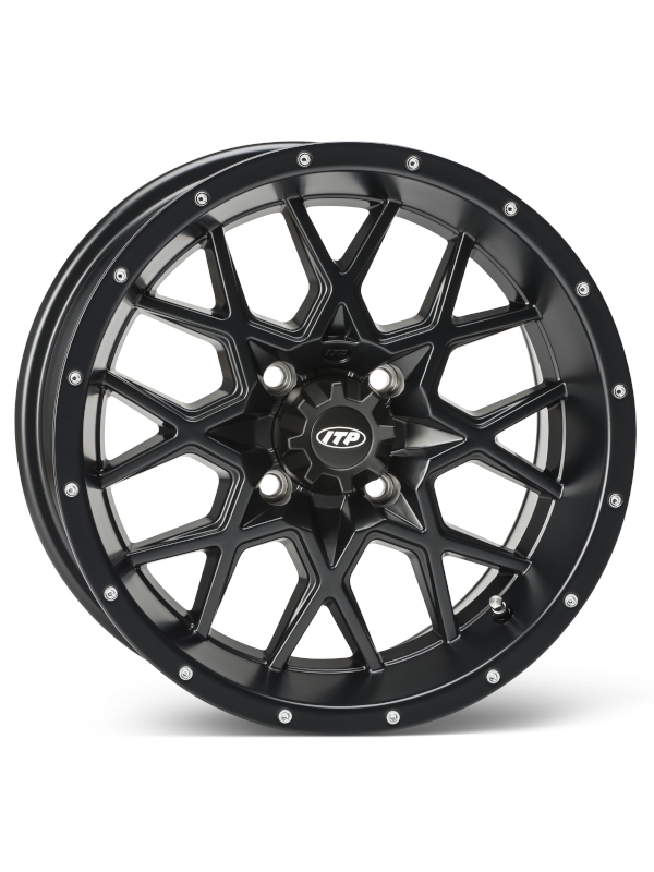 ITP HURRICANE ATV-fälg 15x7 4/115 5+2 mattsvart 1528646536B
